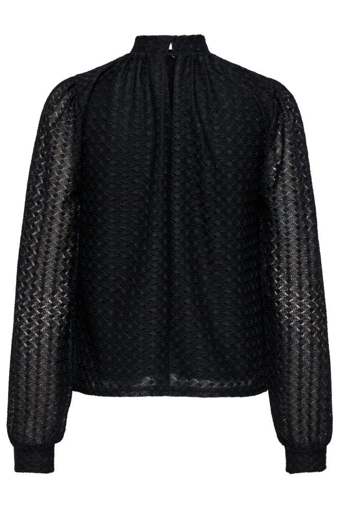 Only zwarte dames t-shirt | Achteraanzicht