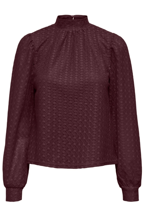 Only bordeaux dames t-shirt | Vooraanzicht