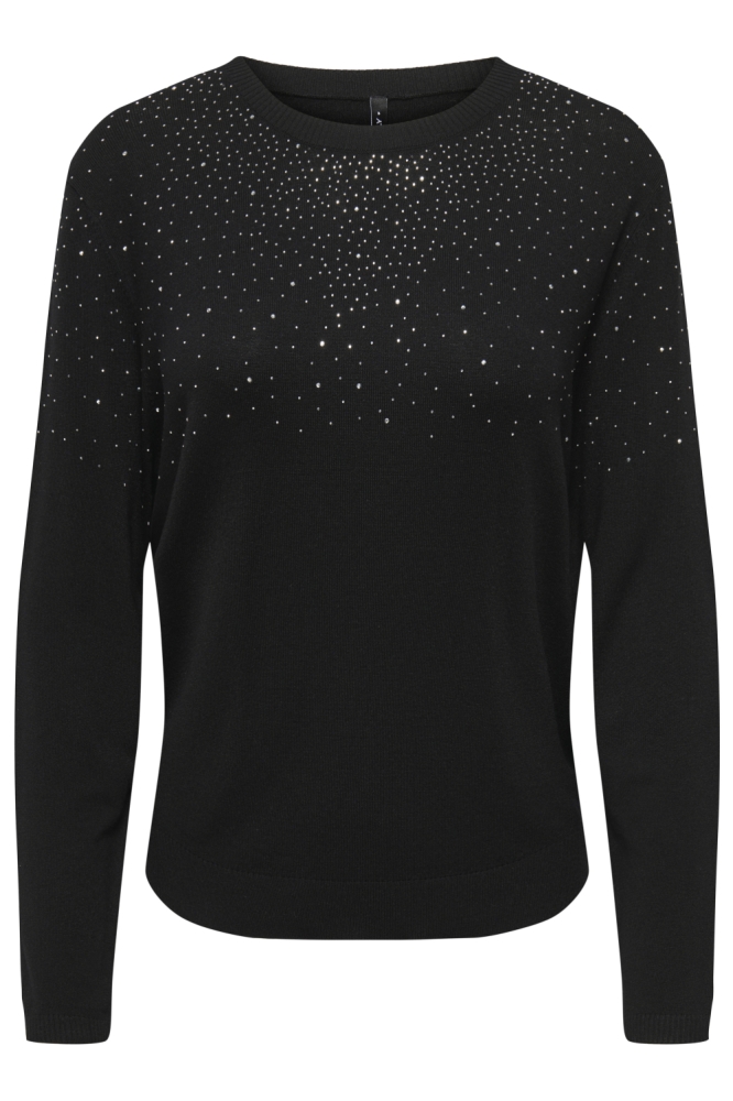 Only zwarte dames trui | Vooraanzicht