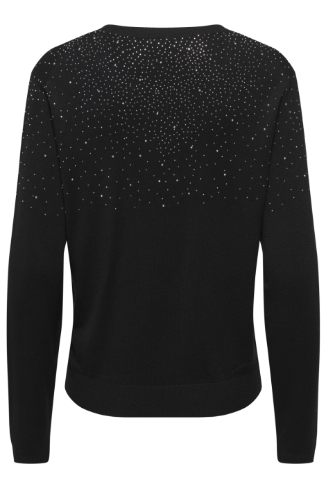 Only zwarte dames trui | Achteraanzicht