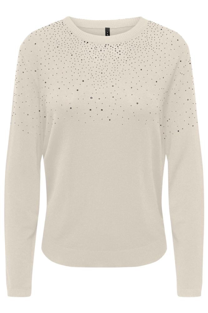 Only beige dames trui | Vooraanzicht