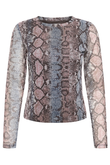 Only ONLNOVA L/S MESH TOP 15357642 Ombre Blue/704 Rough