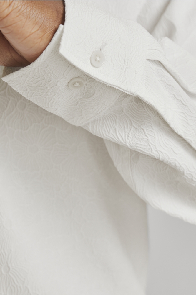 Jack & Jones witte heren overhemd | Close up