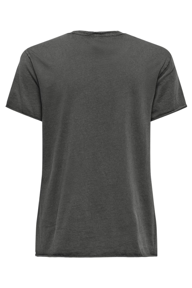 Only grijze dames t-shirt | Achteraanzicht