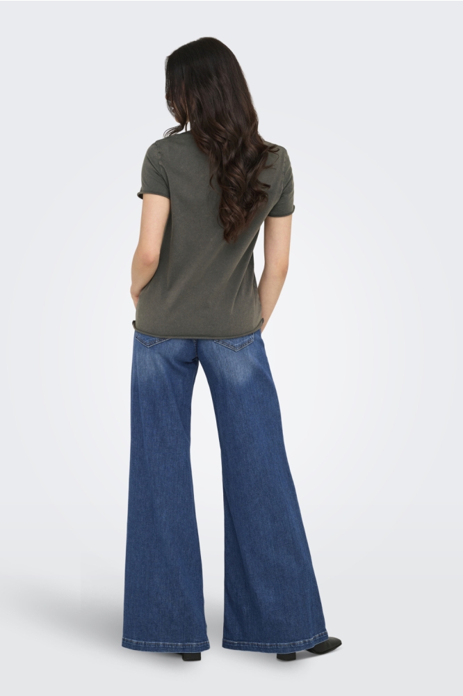 Only grijze dames t-shirt | Model