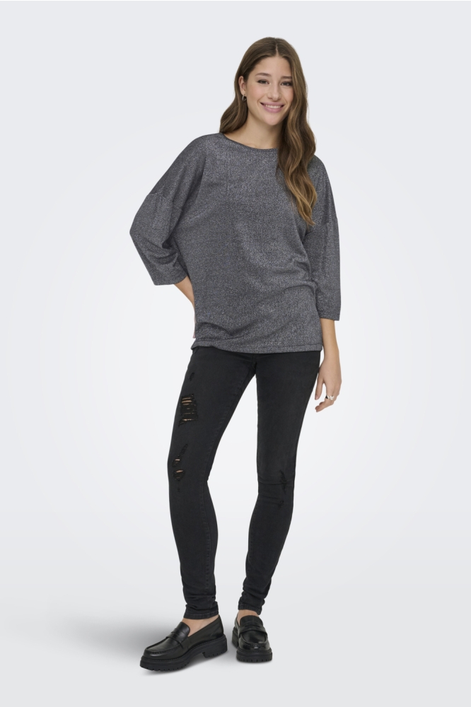 Only zwarte dames t-shirt | Model