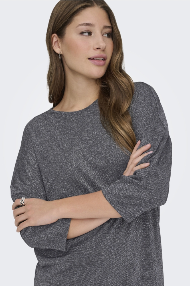 Only zwarte dames t-shirt | Close up