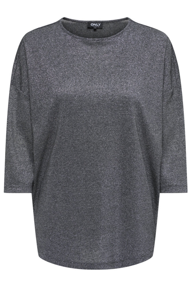 Only zwarte dames t-shirt | Vooraanzicht