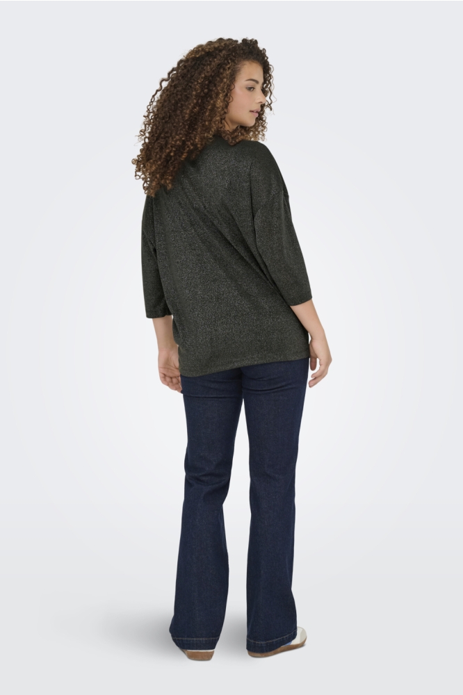 Only groene dames t-shirt | Model