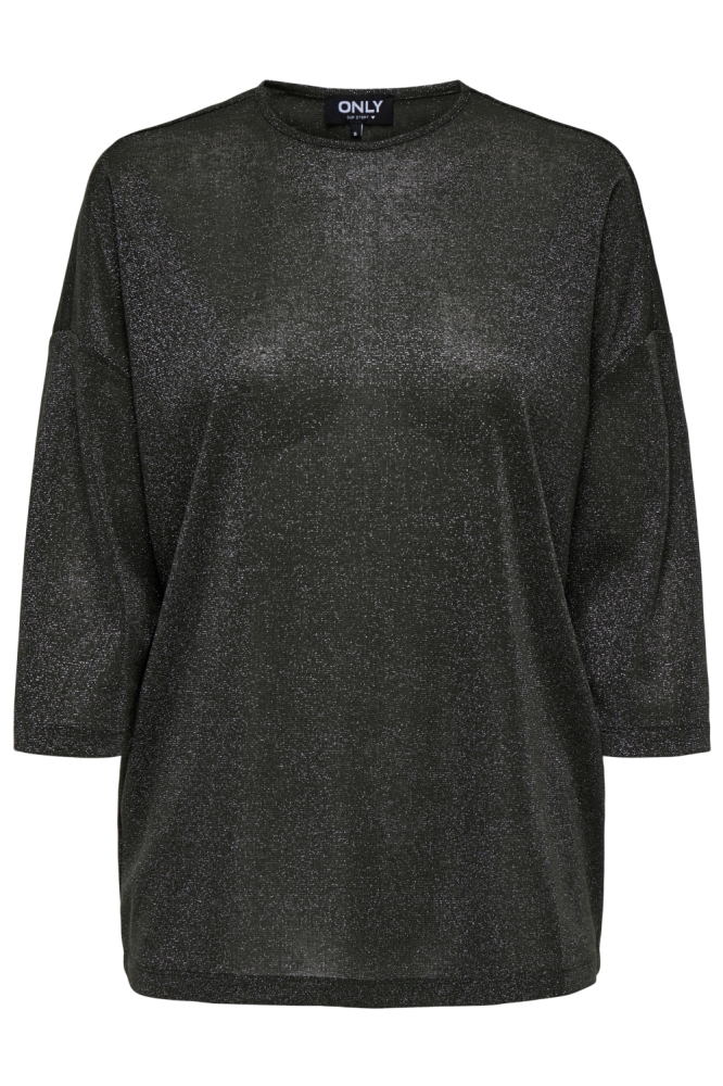 Only groene dames t-shirt | Vooraanzicht