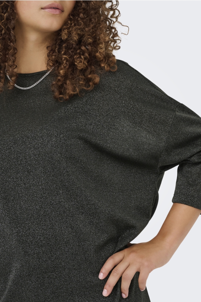 Only groene dames t-shirt | Close up