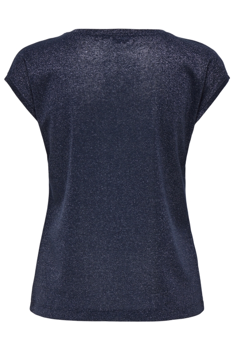 Only blauwe dames t-shirt | Achteraanzicht