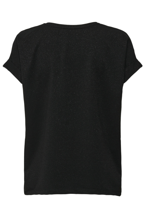 Only zwarte dames t-shirt | Achteraanzicht