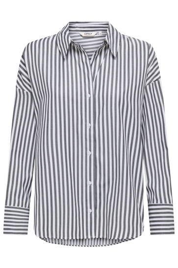 Only ONLOREGON SOLO SHIRT NOOS WVN 15314330 Black/MEDIUM BRIGHT WHITE