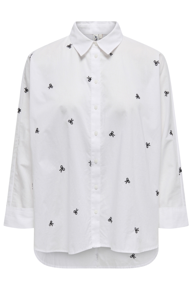 Only witte dames blouse | Vooraanzicht