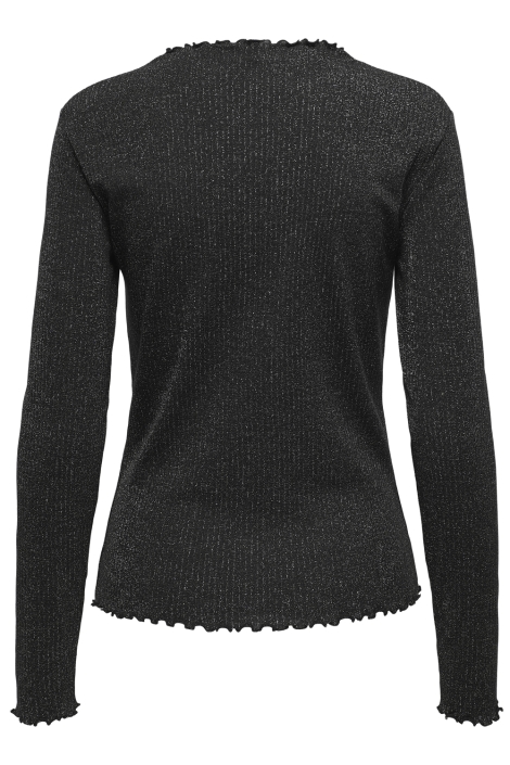 Only zwarte dames t-shirt | Achteraanzicht