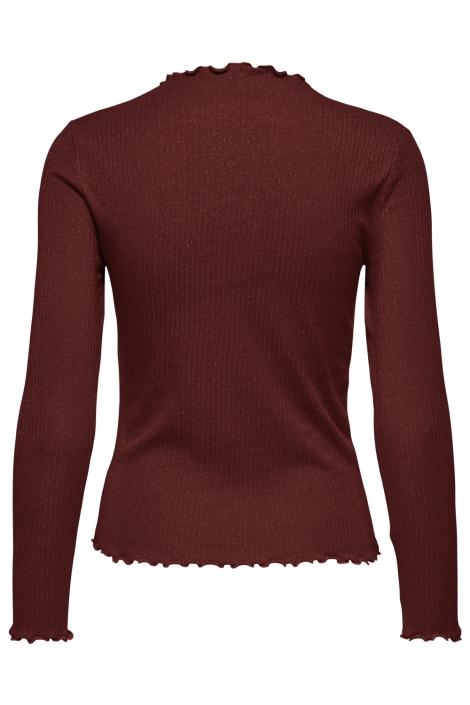 Only bordeaux dames t-shirt | Achteraanzicht