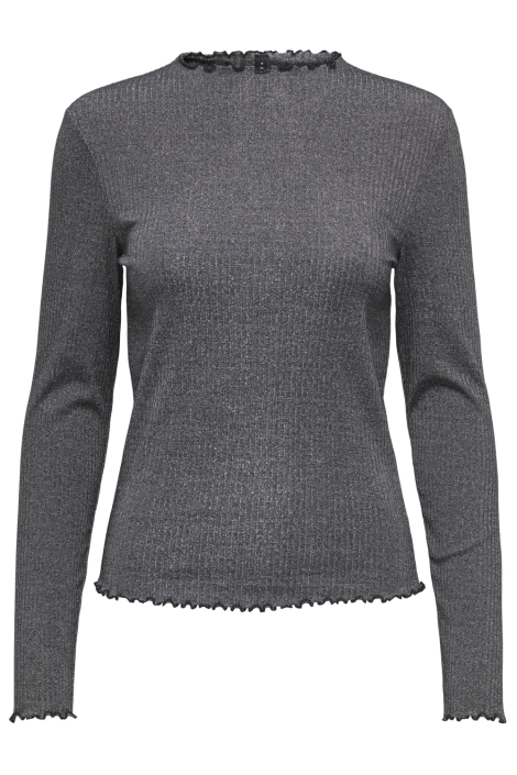 Only zwarte dames t-shirt | Vooraanzicht