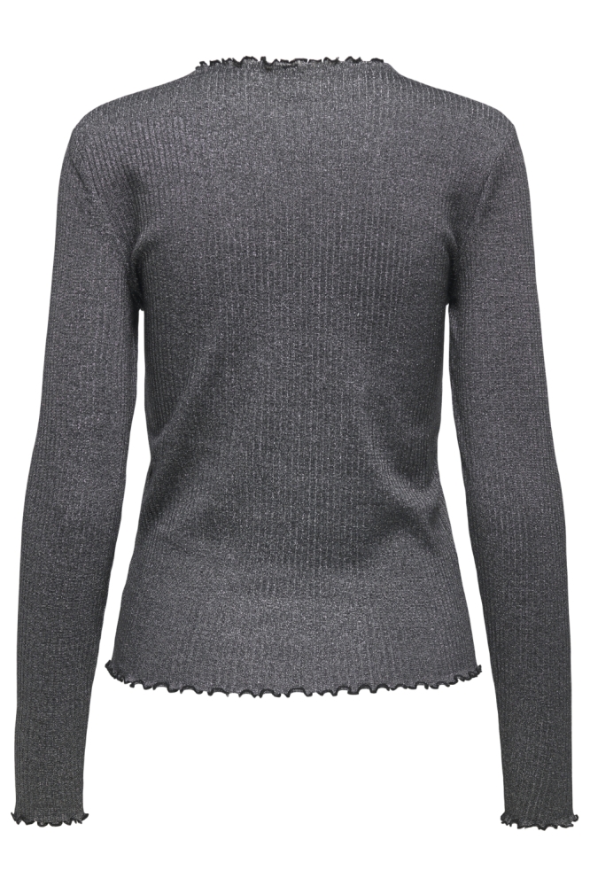 Only zwarte dames t-shirt | Achteraanzicht