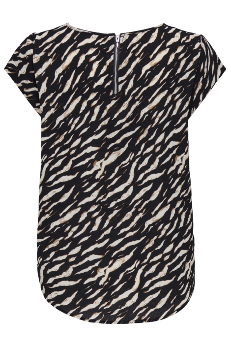 Only zwarte dames t-shirt | Achteraanzicht