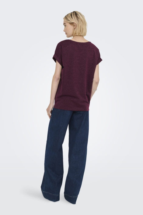 Only bordeaux dames t-shirt | Model