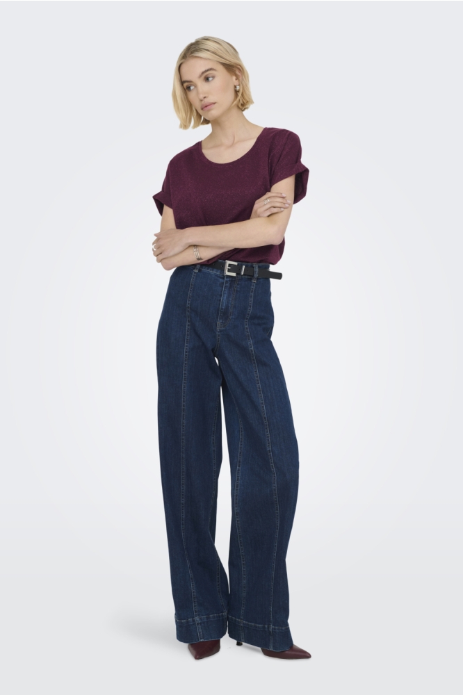 Only bordeaux dames t-shirt | Model