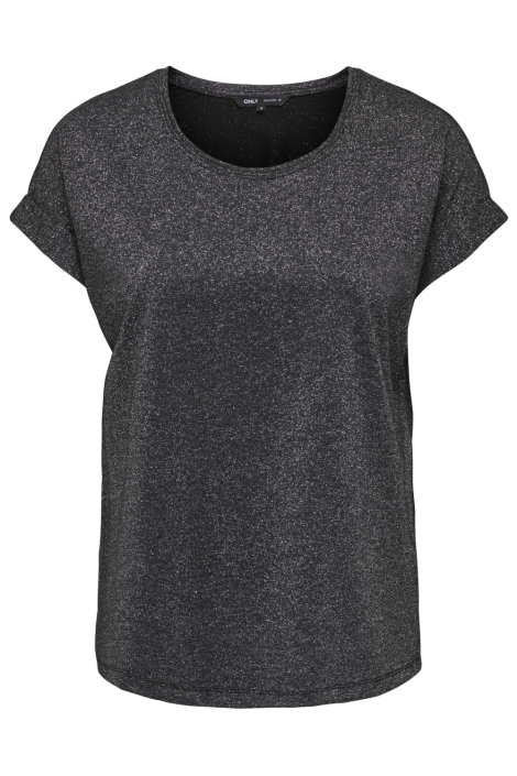 Only zwarte dames t-shirt | Vooraanzicht