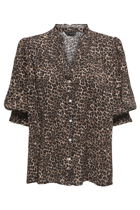 Only camel dames blouse | Vooraanzicht