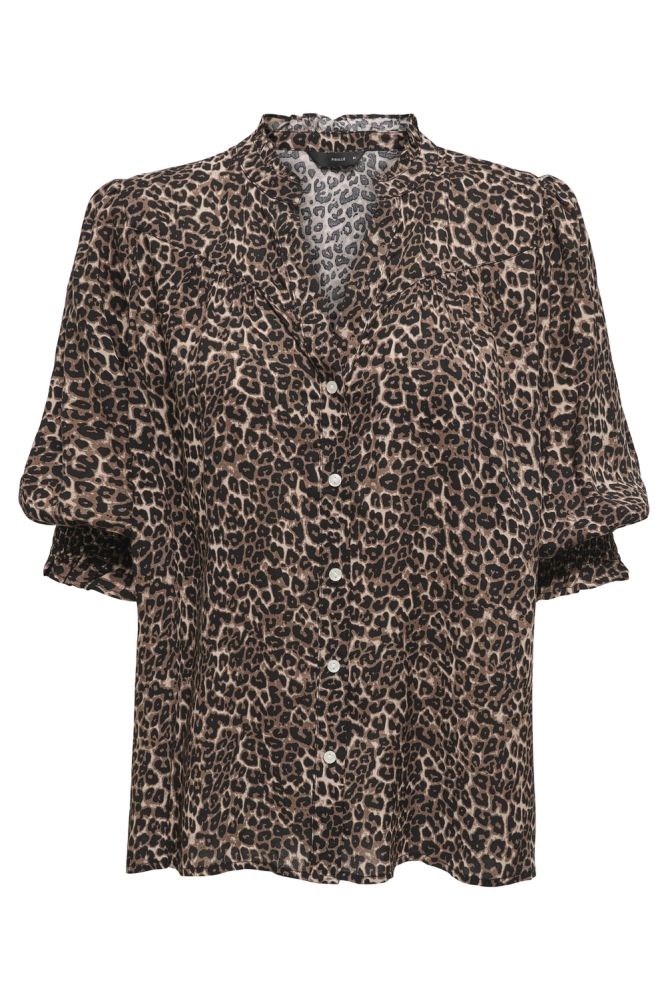 Only camel dames blouse | Vooraanzicht