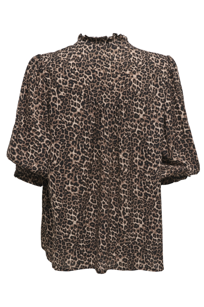 Only camel dames blouse | Achteraanzicht