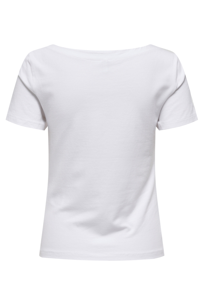 Only witte dames t-shirt | Achteraanzicht