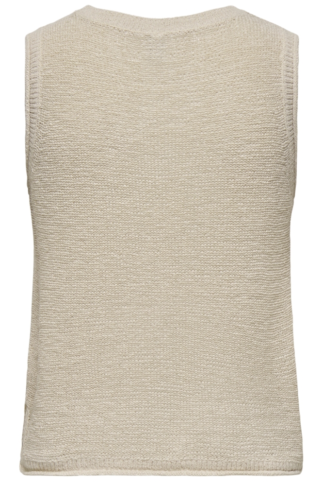 Only beige dames top | Achteraanzicht