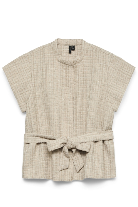 Vero Moda beige dames gilet | Vooraanzicht