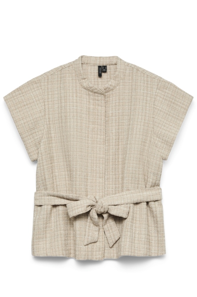 Vero Moda beige dames gilet | Vooraanzicht