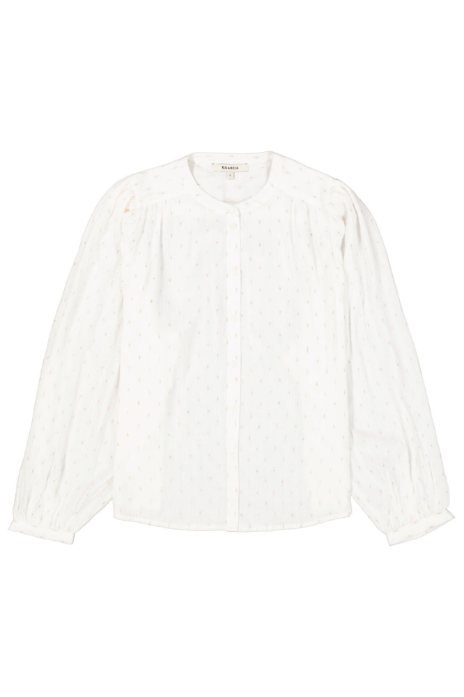 Garcia witte dames blouse | Vooraanzicht
