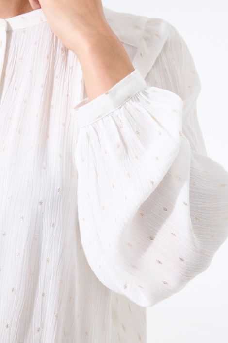 Garcia witte dames blouse | Close up