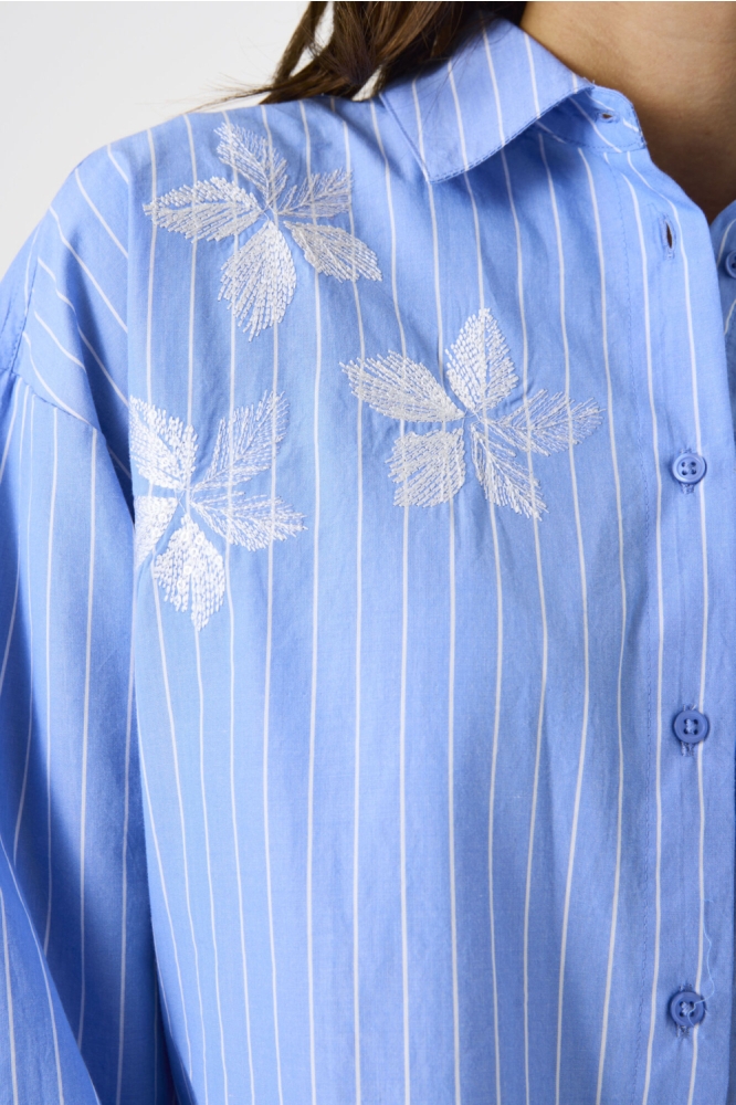 Garcia blauwe dames blouse | Close up