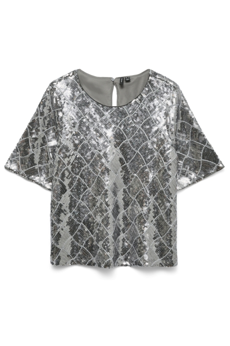Vero Moda grijze dames t-shirt | Vooraanzicht