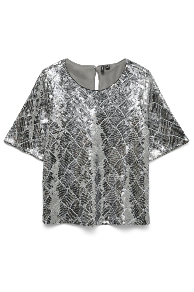 Vero Moda grijze dames t-shirt | Vooraanzicht