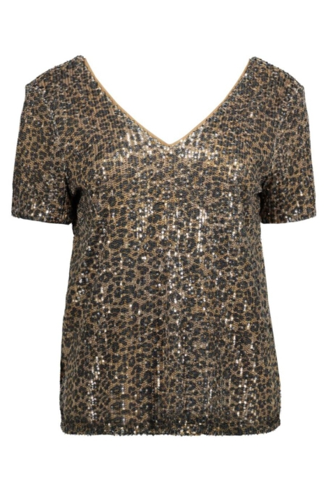 Vero Moda beige dames t-shirt | Vooraanzicht