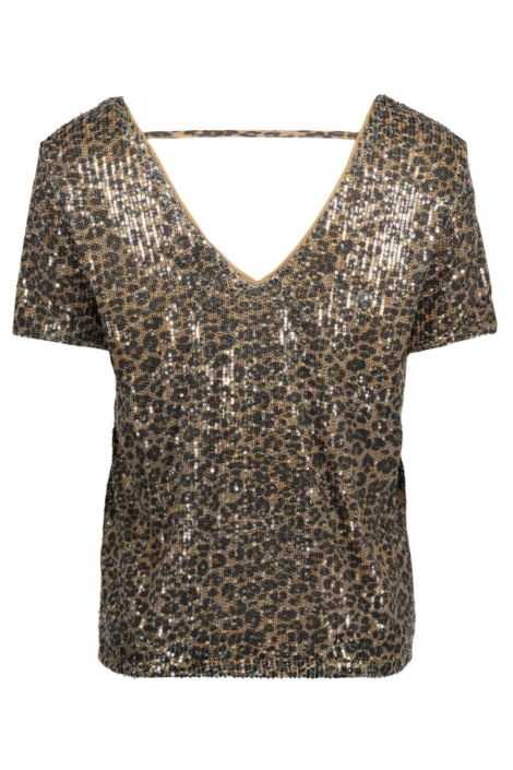 Vero Moda beige dames t-shirt | Achteraanzicht
