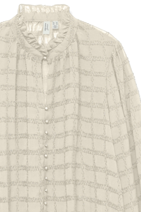Vero Moda beige dames blouse | Close up