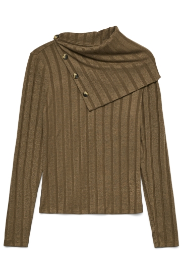 Vero Moda T-shirt VMKLAUDIA LS ROLL NECK TOP JRS GA 10336173 Cub