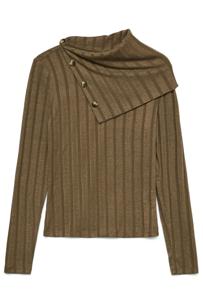 Vero Moda groene dames t-shirt | Vooraanzicht