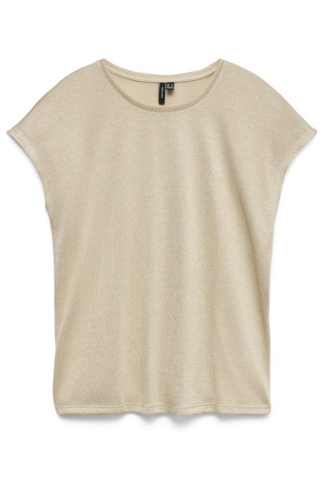 Vero Moda beige dames t-shirt | Vooraanzicht
