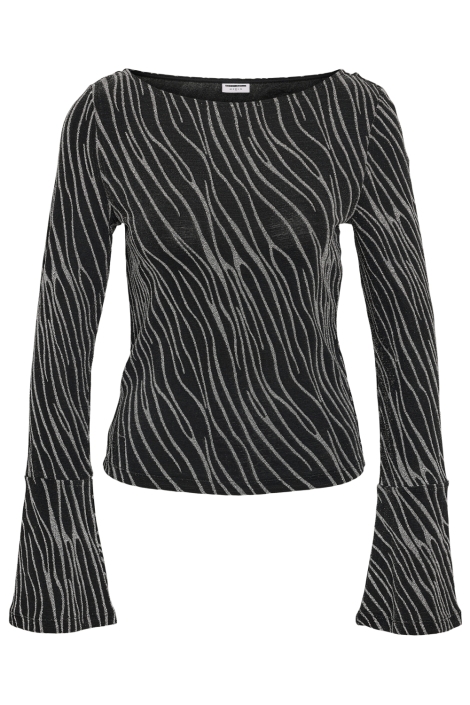 Noisy may zwarte dames t-shirt | Model vooraanzicht