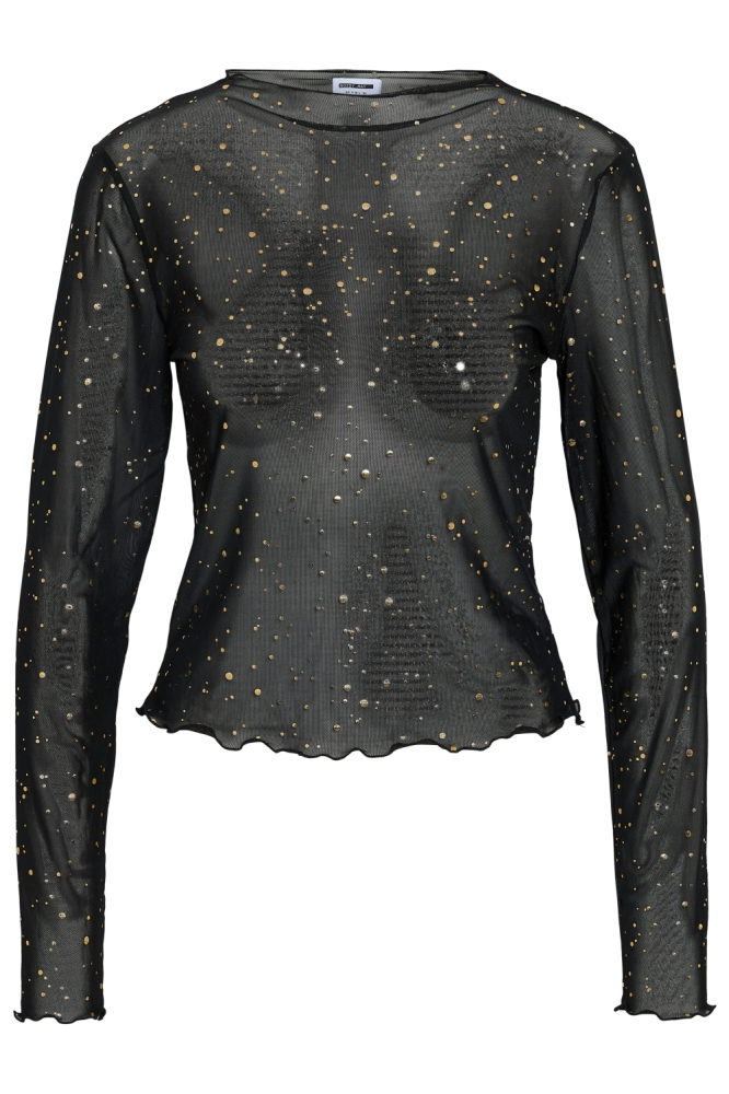 Noisy may zwarte dames top | Vooraanzicht