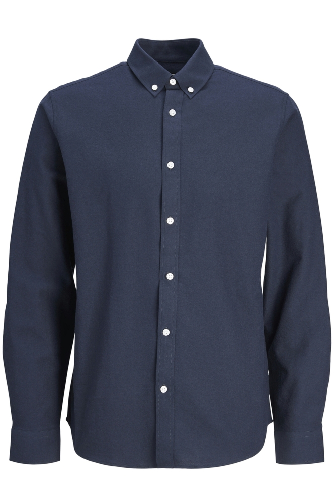 JJ Rebel blauwe heren overhemd | Vooraanzicht