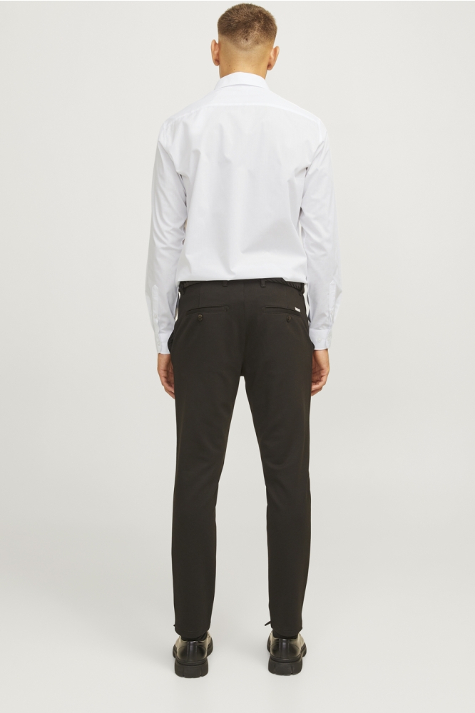 JJ Rebel witte heren overhemd | Model achteraanzicht