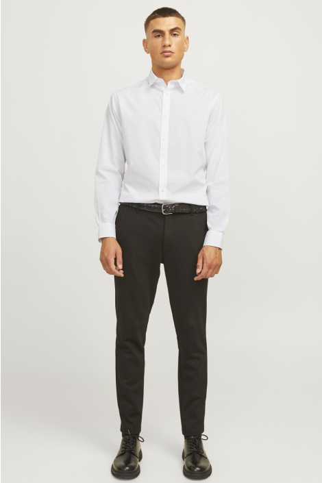 JJ Rebel witte heren overhemd | Model vooraanzicht